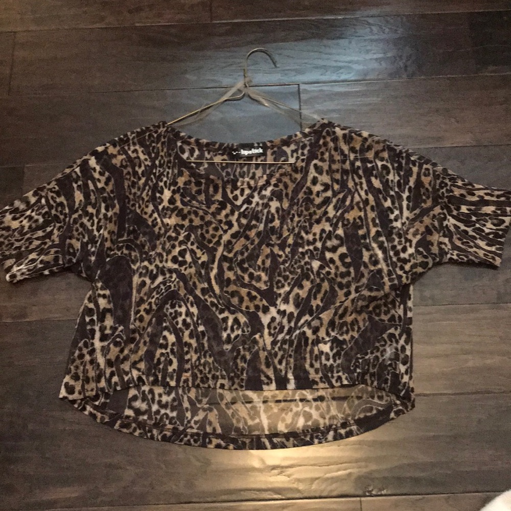 Cheetah Crop top